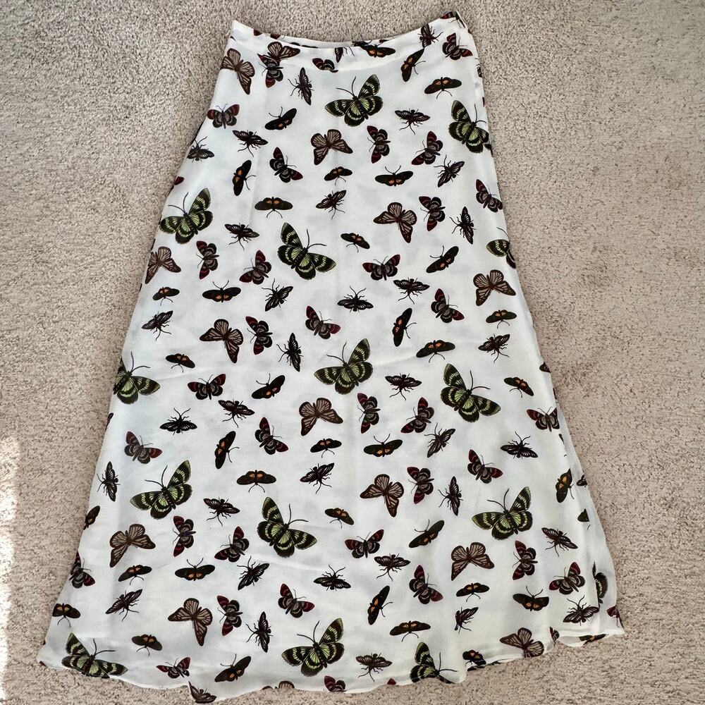 Y2K C. Wonder Butterfly Maxi Skirt A-Line Fairycore Womens Sz 0